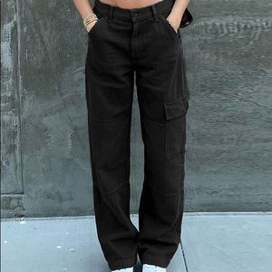 Brandy Melville Black cargo jeans